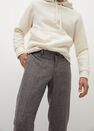 Mango - brown Check wool-blend trousers Mango - brown Check wool-blend trousers