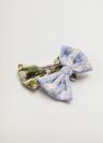 Mango - Medium Blue 2 Pack Bow Hairclip, Kids Girl Mango - Medium Blue 2 Pack Bow Hairclip, Kids Girl