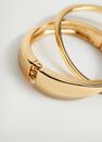 Mango - Gold 2-Pack Hoop Bracelets Mango - Gold 2-Pack Hoop Bracelets