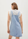 Mango - open blue Light denim pinafore dress, Women Mango - open blue Light denim pinafore dress, Women
