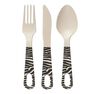 SOMETHING DIFFERENT - Something Different Ziggy Zebra Cutlery Set SOMETHING DIFFERENT - Something Different Ziggy Zebra Cutlery Set