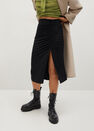 Mango - black Draped pencil skirt Mango - black Draped pencil skirt