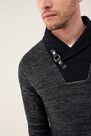 Salsa Jeans - Black Knitted Jersey With Works Salsa Jeans - Black Knitted Jersey With Works