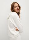 Mango - natural white Hooded knit sweatshirt Mango - natural white Hooded knit sweatshirt