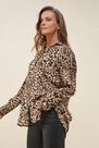 Salsa Jeans - Beige Regular fit shirt with leopard print Salsa Jeans - Beige Regular fit shirt with leopard print