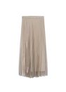Mango - light beige Metallic pleated skirt Mango - light beige Metallic pleated skirt