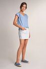 Salsa Jeans - Blue Tunic with cinched shoulders Salsa Jeans - Blue Tunic with cinched shoulders