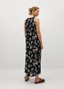 Mango - Black Flowy Printed Dress, Women Mango - Black Flowy Printed Dress, Women