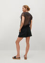 Mango - black Adjustable cord short, Women Mango - black Adjustable cord short, Women