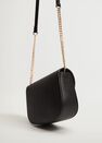Mango - black Flap pebbled bag Mango - black Flap pebbled bag