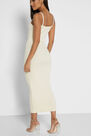 Missguided - Camel Sand Rib Strappy Midi Dress Missguided - Camel Sand Rib Strappy Midi Dress