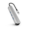 HYPER - Hyper HyperDrive 6-In-1 USB-C Hub with 4K HDMI Output Silver HYPER - Hyper HyperDrive 6-In-1 USB-C Hub with 4K HDMI Output Silver