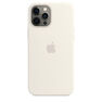 APPLE - Apple Silicone Case White with MagSafe for iPhone 12 Pro Max APPLE - Apple Silicone Case White with MagSafe for iPhone 12 Pro Max