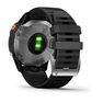 GARMIN - Garmin Fenix 6 Solar 47mm Silver with Black Band GARMIN - Garmin Fenix 6 Solar 47mm Silver with Black Band
