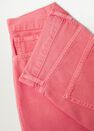 Mango - bright pink Denim bermuda shorts with frayed hem, Women Mango - bright pink Denim bermuda shorts with frayed hem, Women