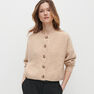 Reserved - Ladies’ Button Down Cropped Jumper - Beige Reserved - Ladies’ Button Down Cropped Jumper - Beige