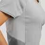 QUECHUA - Large MH500 Women's Short-sleeved Mountain Hiking T-Shirt, Mouse Grey QUECHUA - Large MH500 Women's Short-sleeved Mountain Hiking T-Shirt, Mouse Grey