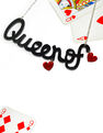 LITTLE MOOSE - Little Moose Alice In Wonderland Queen Of Hearts 'Text' Necklace LITTLE MOOSE - Little Moose Alice In Wonderland Queen Of Hearts 'Text' Necklace