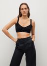 Mango - black 100% linen trousers Mango - black 100% linen trousers