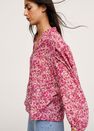 Mango - pink Printed cotton blouse, Women Mango - pink Printed cotton blouse, Women