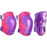 OXELO - Extra Small Kids' Set of Inline Skate Protectors Play, Magenta OXELO - Extra Small Kids' Set of Inline Skate Protectors Play, Magenta