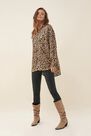 Salsa Jeans - Beige Regular fit shirt with leopard print Salsa Jeans - Beige Regular fit shirt with leopard print