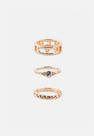 Missguided - Gold Gold Look Roman Numeral Multipack Rings Missguided - Gold Gold Look Roman Numeral Multipack Rings