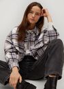 Mango - light beige Oversized check overshirt Mango - light beige Oversized check overshirt