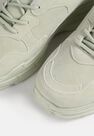 Missguided - Green Sage Chunky Sole Faux Suede Trainers Missguided - Green Sage Chunky Sole Faux Suede Trainers