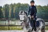 FOUGANZA - Classic 140 children's horse riding synthetic half chaps - black, 14Yrs/H 38cm FOUGANZA - Classic 140 children's horse riding synthetic half chaps - black, 14Yrs/H 38cm