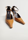 Mango - Medium Brown Heel Leather Shoes Mango - Medium Brown Heel Leather Shoes