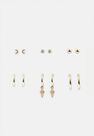 Missguided - Gold Look Arrow Stud And Hoops 6 Pack, Women Missguided - Gold Look Arrow Stud And Hoops 6 Pack, Women