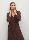 Mango - red Flowy printed dress Mango - red Flowy printed dress