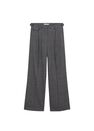 Mango - Lt pastel grey Pleat detail trousers Mango - Lt pastel grey Pleat detail trousers
