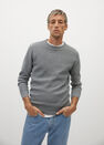 Mango - grey Structured cotton sweater Mango - grey Structured cotton sweater