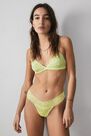 Urban Outfitters - Lime Out From Under Lace Triangle Bra, Women Urban Outfitters - Lime Out From Under Lace Triangle Bra, Women