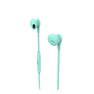 MUVIT - Muvit M1C 3.5mm Rubber Finish Turquoise In-Ear Earphones with Mic MUVIT - Muvit M1C 3.5mm Rubber Finish Turquoise In-Ear Earphones with Mic