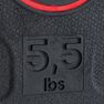 DOMYOS - 2.5 Kg Rubber Weight Disc 28 Mm - 2.5 Kg - Black DOMYOS - 2.5 Kg Rubber Weight Disc 28 Mm - 2.5 Kg - Black