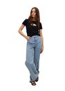 Mango - Black Logo Print Cotton T-Shirt, Women Mango - Black Logo Print Cotton T-Shirt, Women