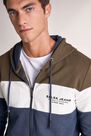 Salsa Jeans - Blue Reversible jacket with zip and colour strip Salsa Jeans - Blue Reversible jacket with zip and colour strip