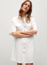 Mango - White Oversize Shirt Dress Mango - White Oversize Shirt Dress