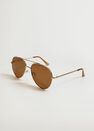 Mango - gold Aviator frame sunglasses, Women Mango - gold Aviator frame sunglasses, Women
