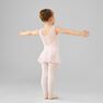 DOMYOS - 14-15 Years Girls' Mixed Media Ballet Skirted Leotard, Candyfloss DOMYOS - 14-15 Years Girls' Mixed Media Ballet Skirted Leotard, Candyfloss