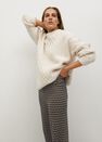 Mango - medium green Printed straight trousers Mango - medium green Printed straight trousers