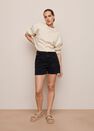 Mango - Open Grey Slouchy Pleated Shorts, Women Mango - Open Grey Slouchy Pleated Shorts, Women