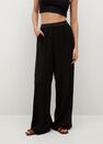 Mango - black Pleated flowy trousers Mango - black Pleated flowy trousers