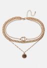 Missguided - Gold Look Multi Row Resin Drop Necklace, Women Missguided - Gold Look Multi Row Resin Drop Necklace, Women