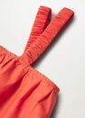 Mango - medium red Cotton crop top, Women Mango - medium red Cotton crop top, Women