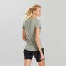QUECHUA - Extra Small MH100 Women's Short-sleeved Mountain Hiking T-Shirt, Sage Green QUECHUA - Extra Small MH100 Women's Short-sleeved Mountain Hiking T-Shirt, Sage Green