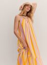 Mango - Yellow Ruffle Printed Dress, Women Mango - Yellow Ruffle Printed Dress, Women